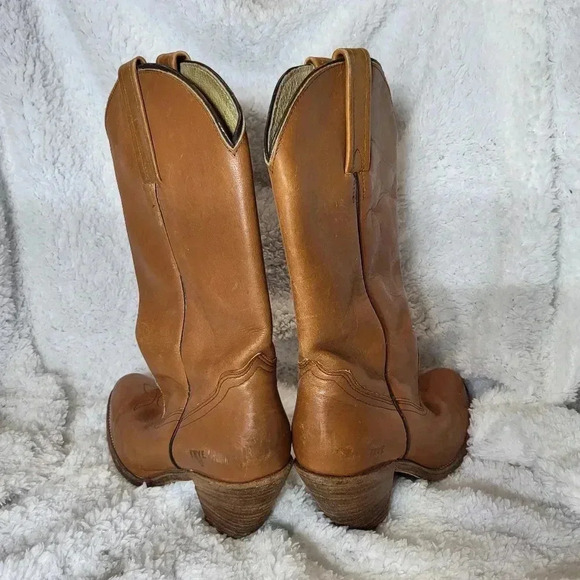 Vintage FRYE Leather Western Boots 7105 - Picture 5 of 11
